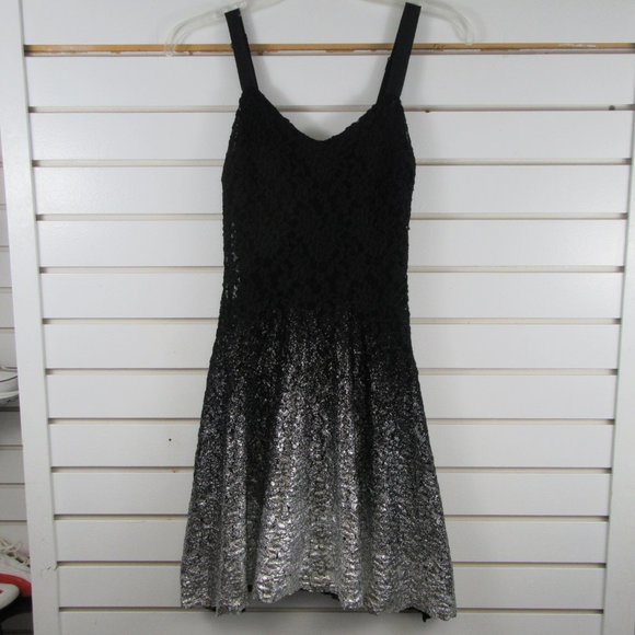 Free People Dresses & Skirts - Free People Dress Black with Chrome metallic sz XS